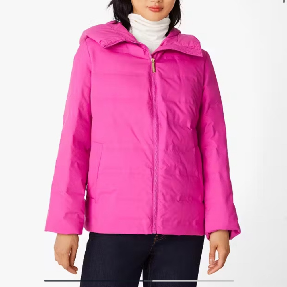 Kate Spade New York Pink Puffer Jacket winter outerwear